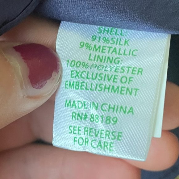 Lilly Pulitzer Navy Dress with Gold Feather Pattern - Picture 9 of 10